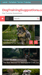 Mobile Screenshot of dogtrainingsuggestions.com